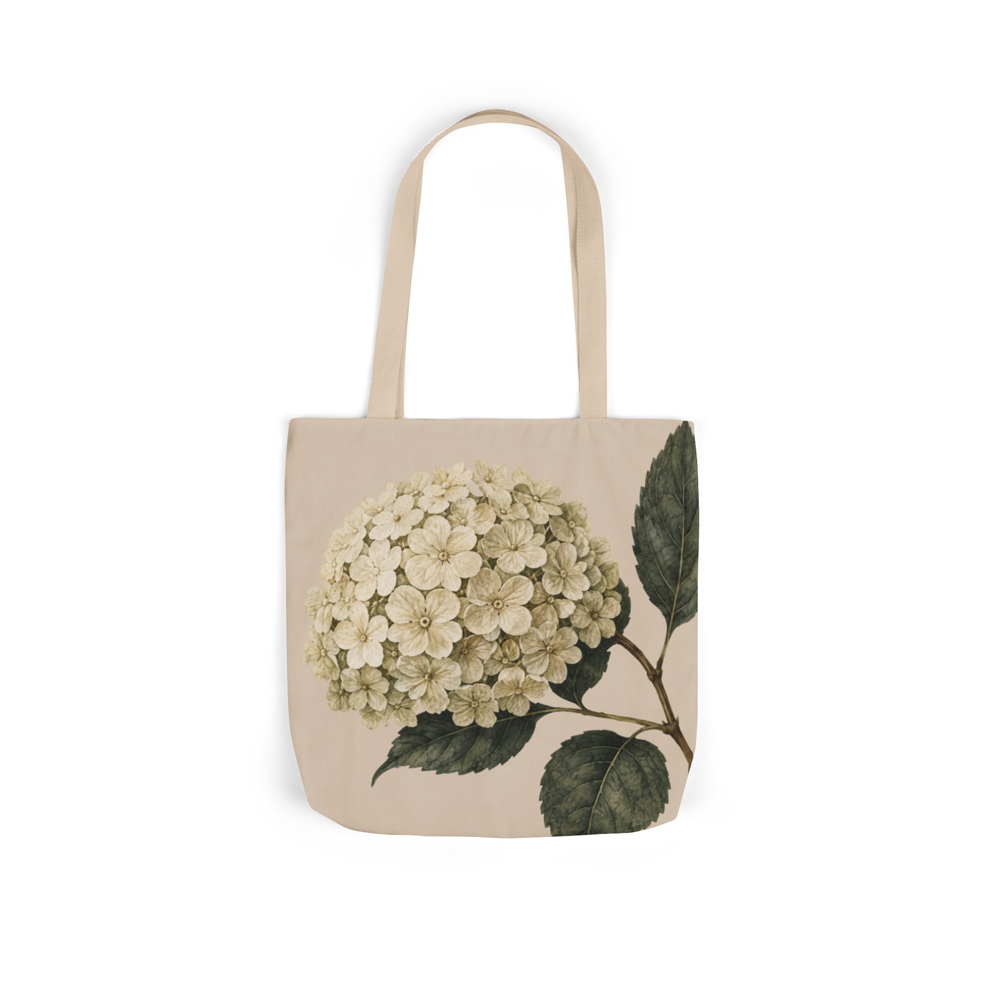Hydrangea Botanical Tote Bag — Vintage Floral Canvas Tote - Image 2