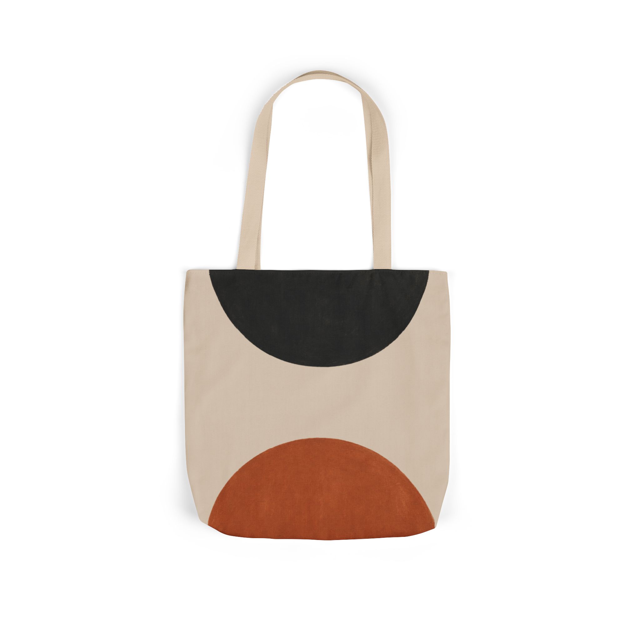 Balance Abstract Tote Bag – Scandinavian Geometric Canvas Tote - Image 4