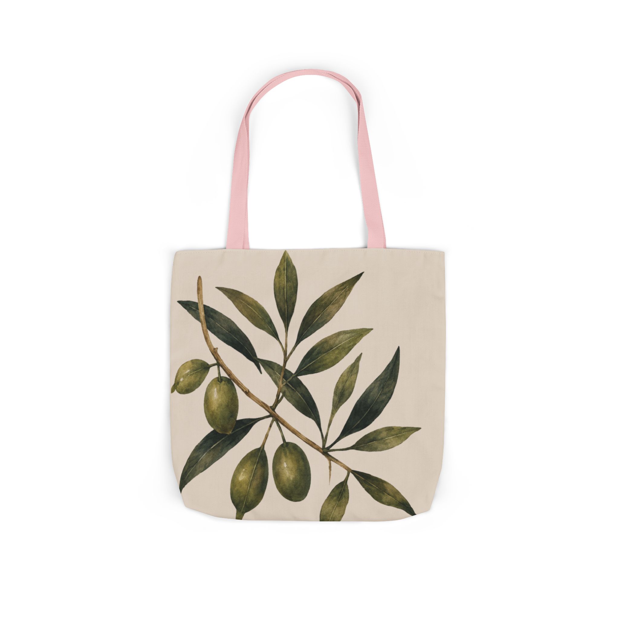 Olive Branch Canvas Tote – Botanical Reusable Beach & Grocery Bag - Image 37