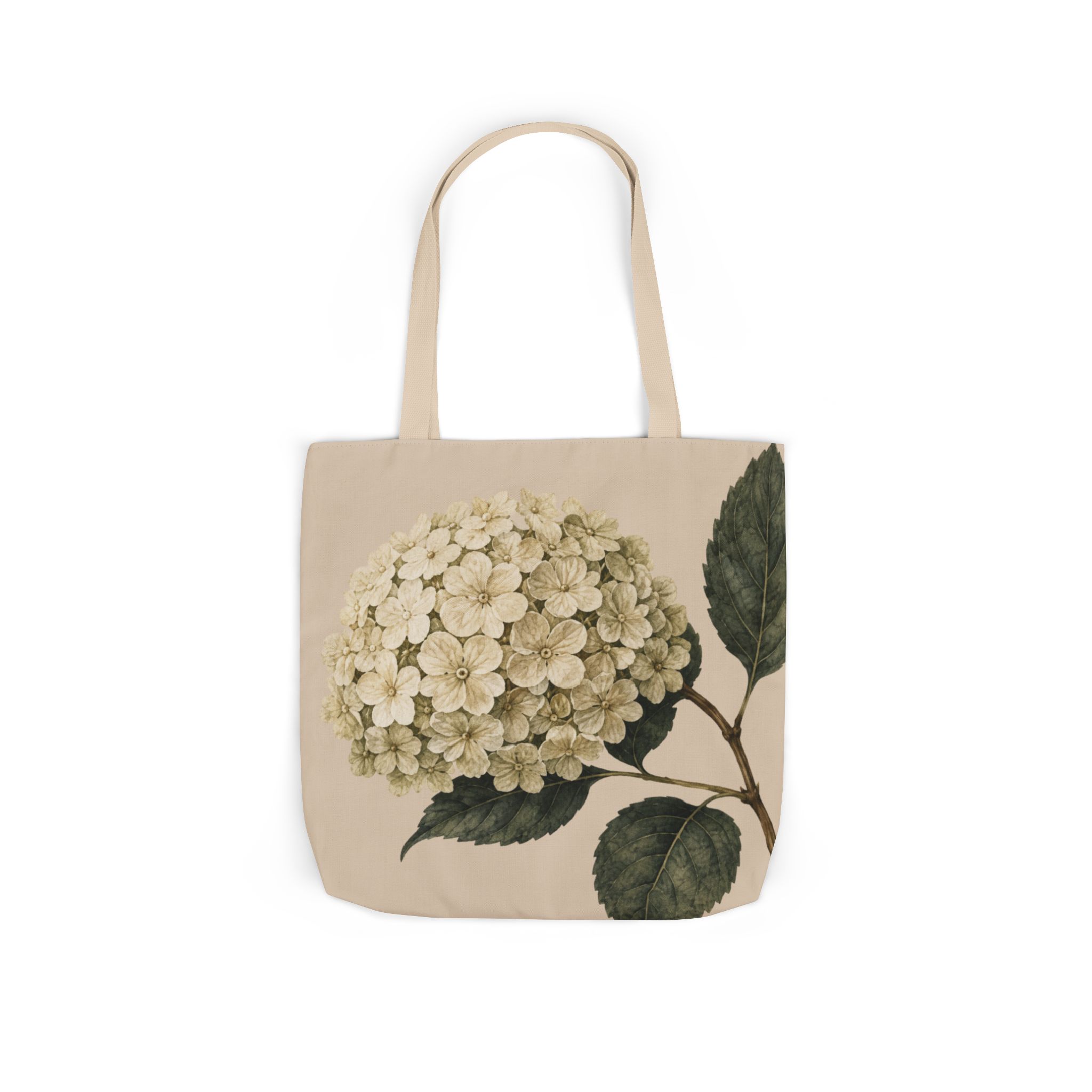 Hydrangea Botanical Tote Bag — Vintage Floral Canvas Tote - Image 7