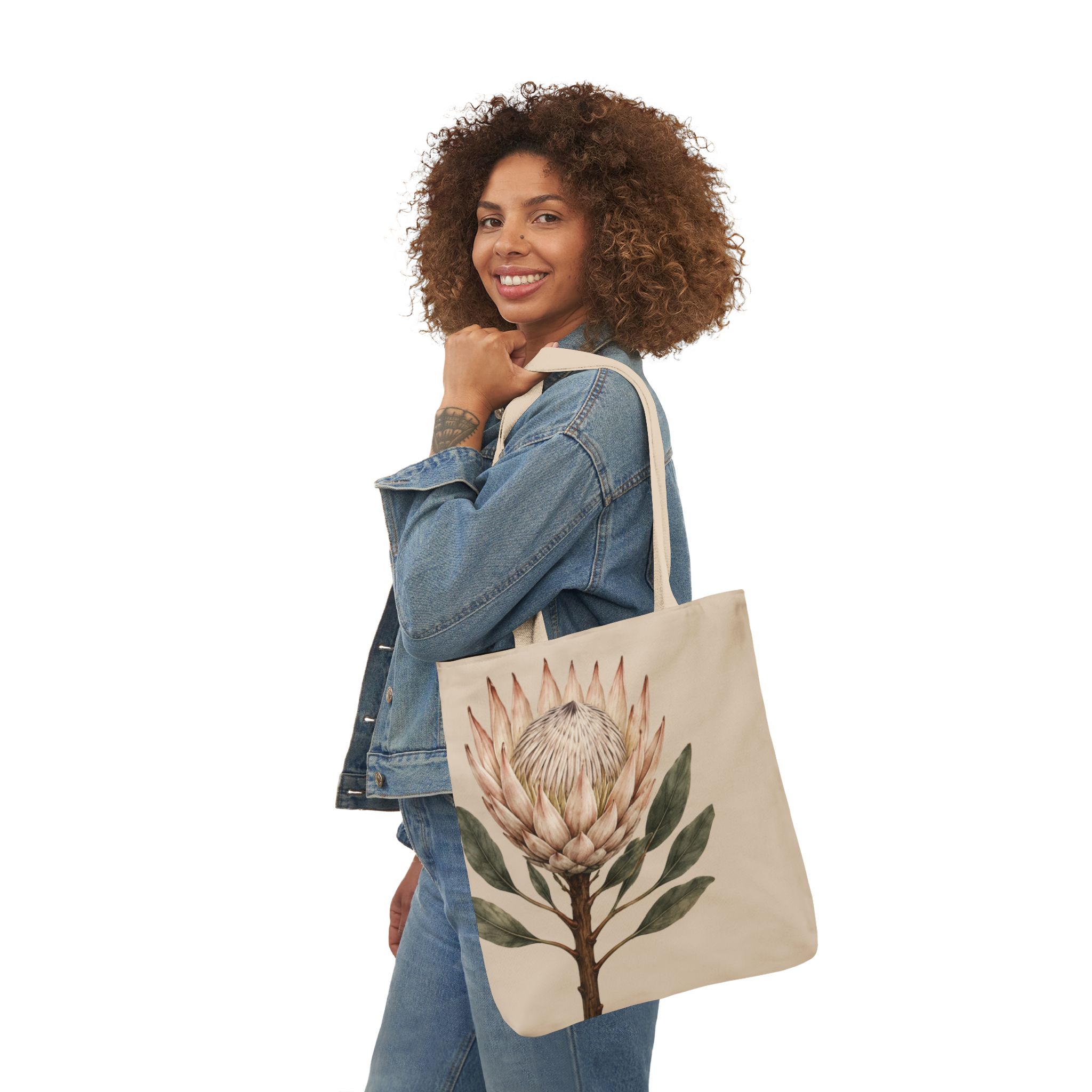 Protea Botanical Tote Bag — Contemporary Floral Canvas Tote - Image 11