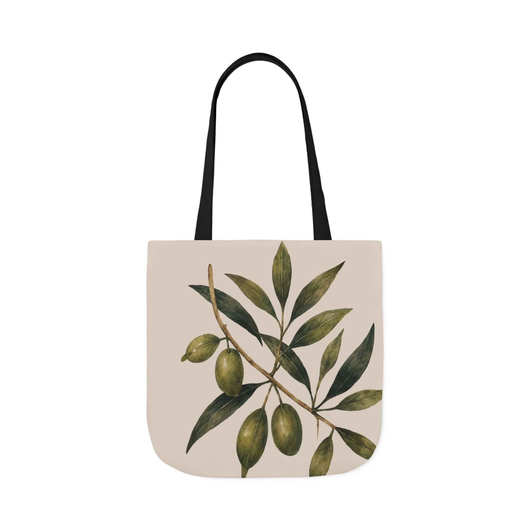Olive Branch Canvas Tote – Botanical Reusable Beach & Grocery Bag - Image 30