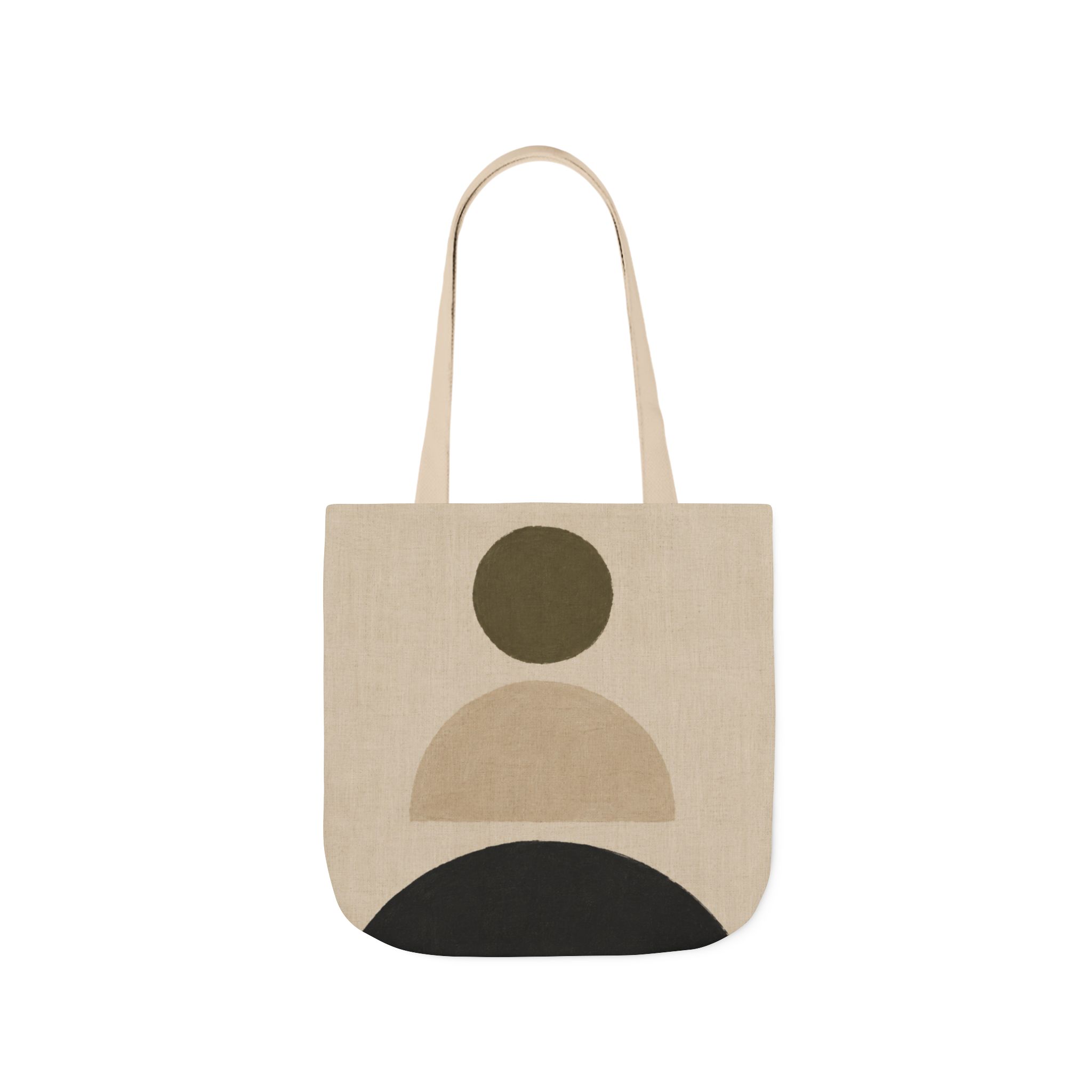 Stacked Abstract Geometric Tote Bag – Scandinavian Minimalist Canvas Tote - Image 3