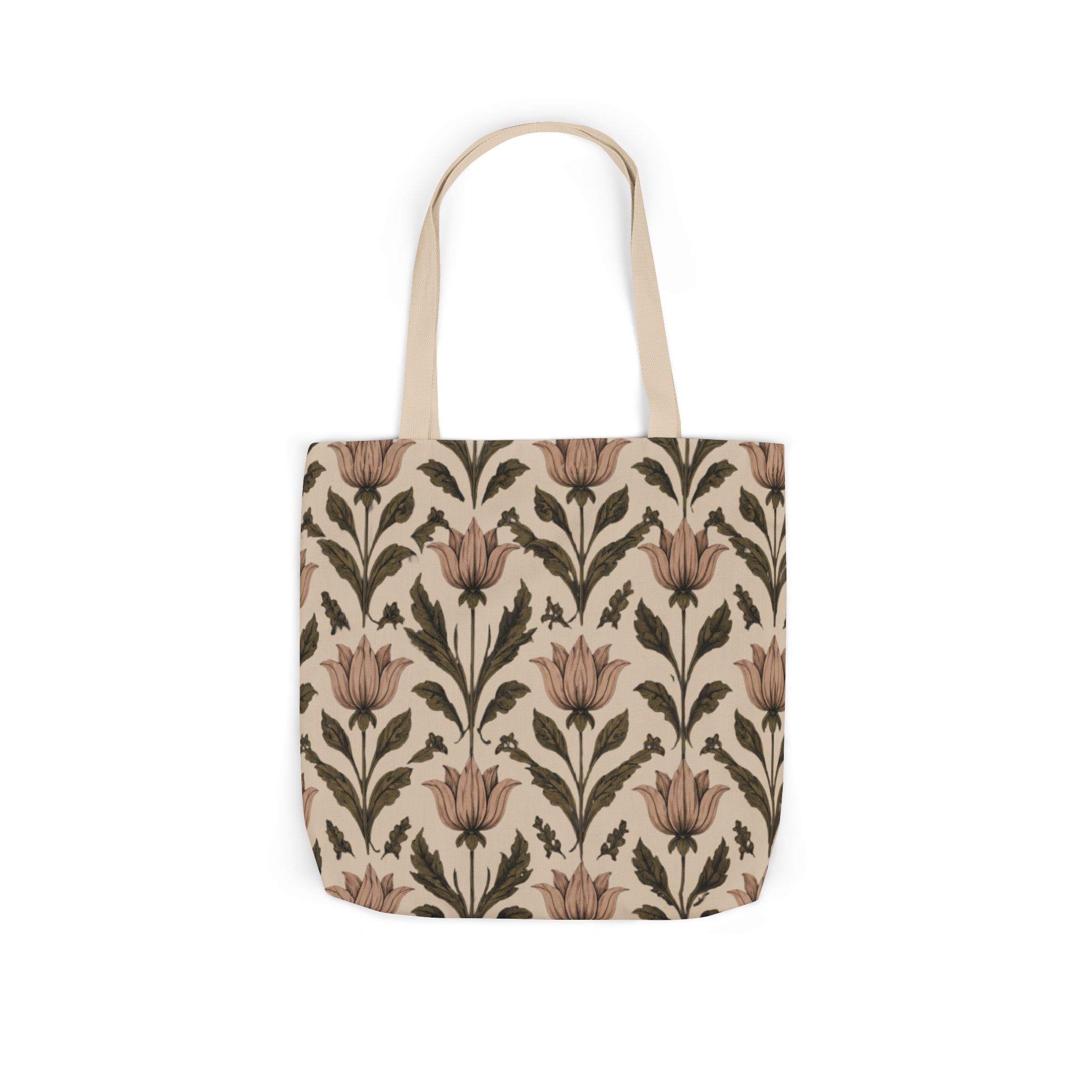 Vintage Floral Botanical Tote Bag — Elegant Floral Canvas Shopper - Image 9