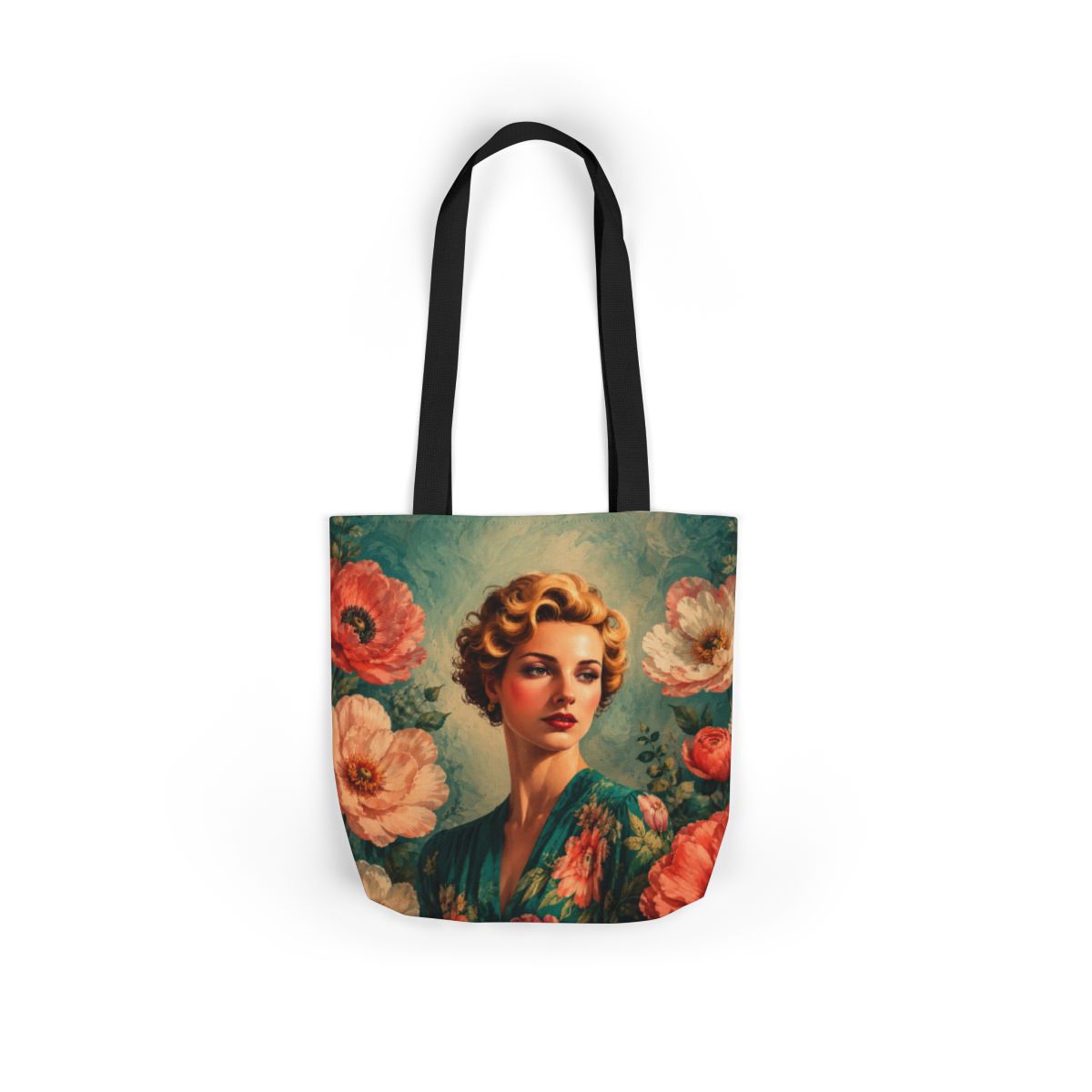 Golden Bloom Canvas Tote Bag