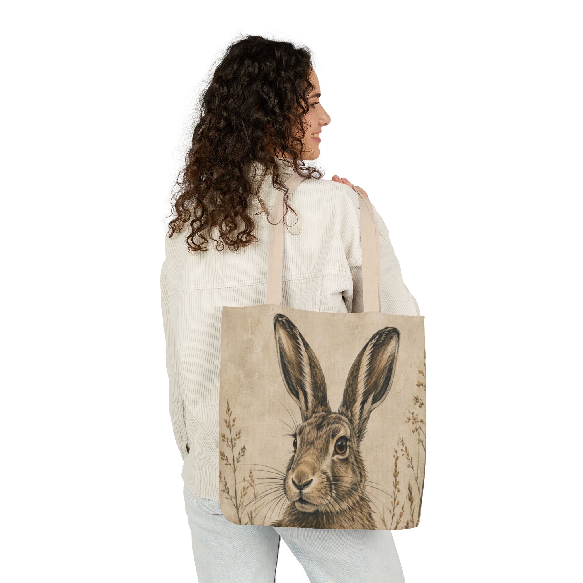 Hare Canvas Tote Bag - Image 10