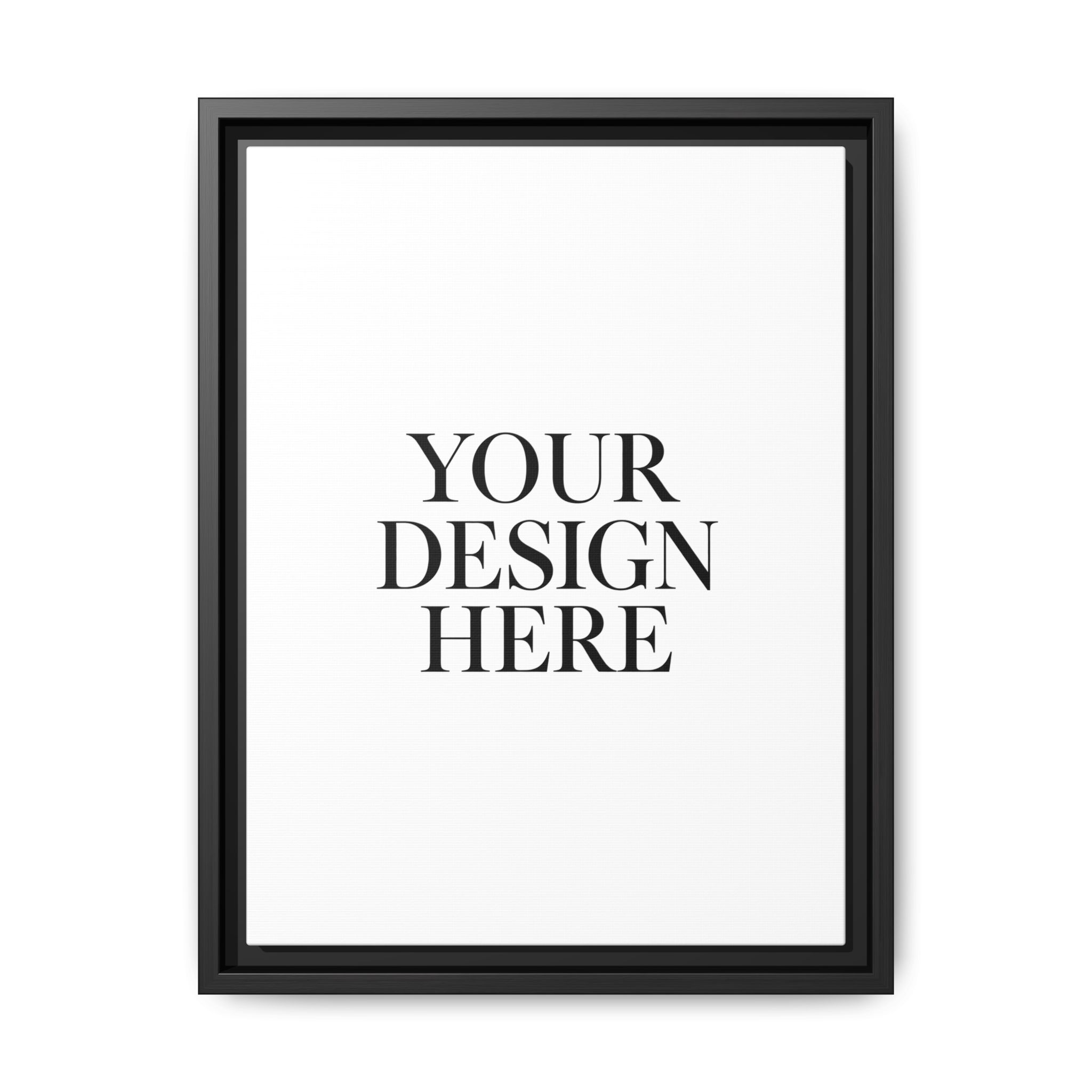 Framed Matte Canvas Wall Art — Custom Design Print