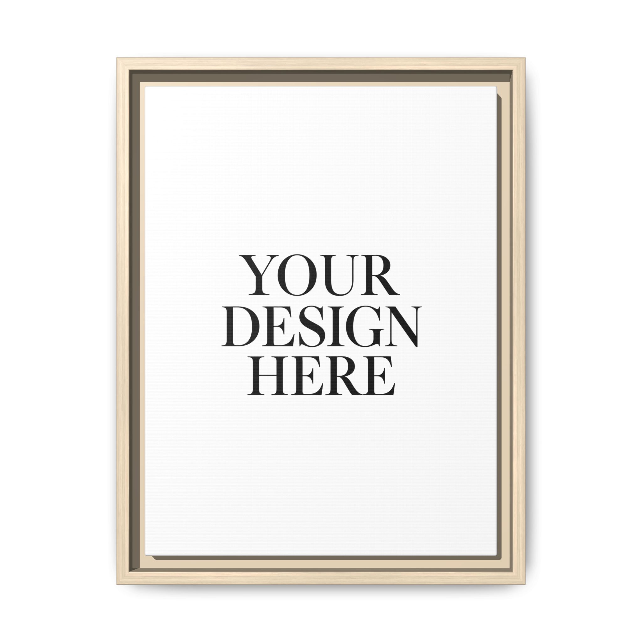 Framed Matte Canvas Wall Art — Custom Design Print - Image 10