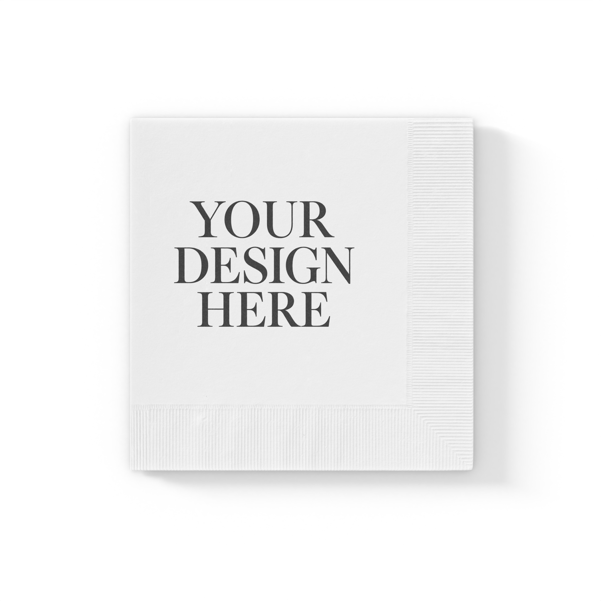 White Coined Napkins — Custom Printed Cocktail Napkins - Image 4