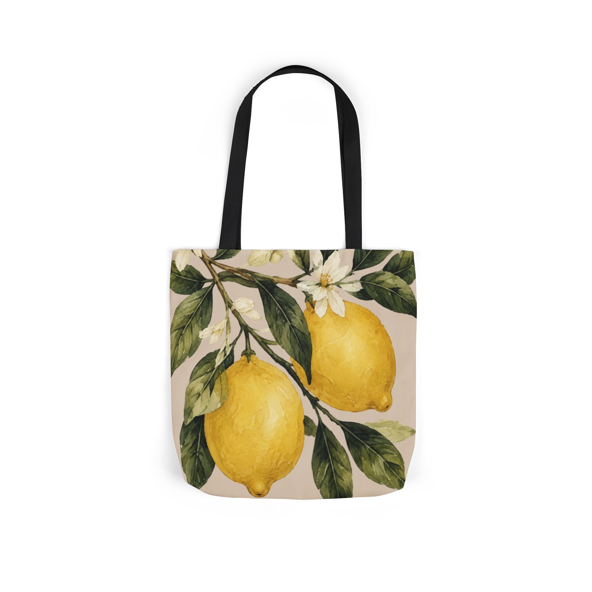 Lemon Canvas Tote Bag - Image 4