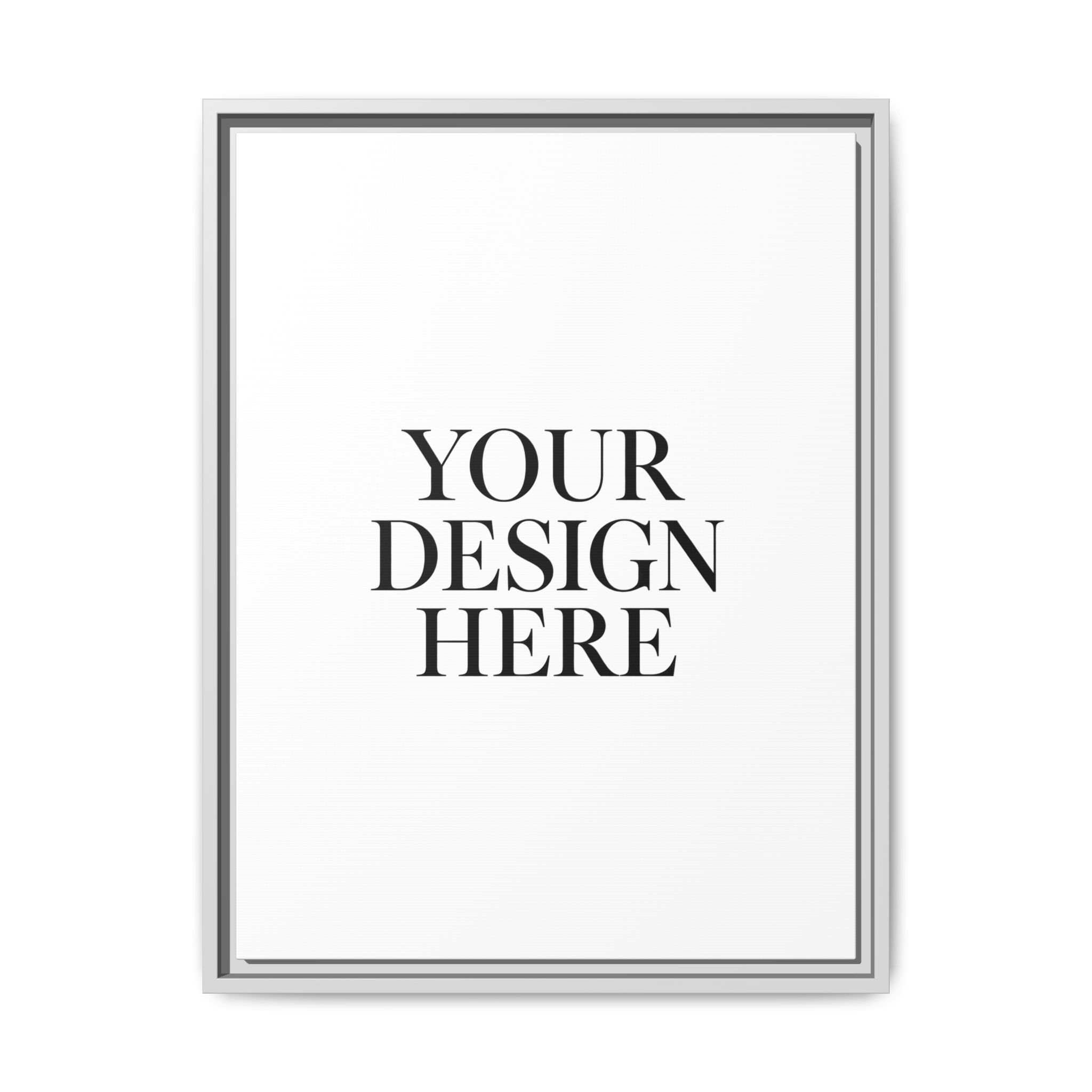 Framed Matte Canvas Wall Art — Custom Design Print - Image 4