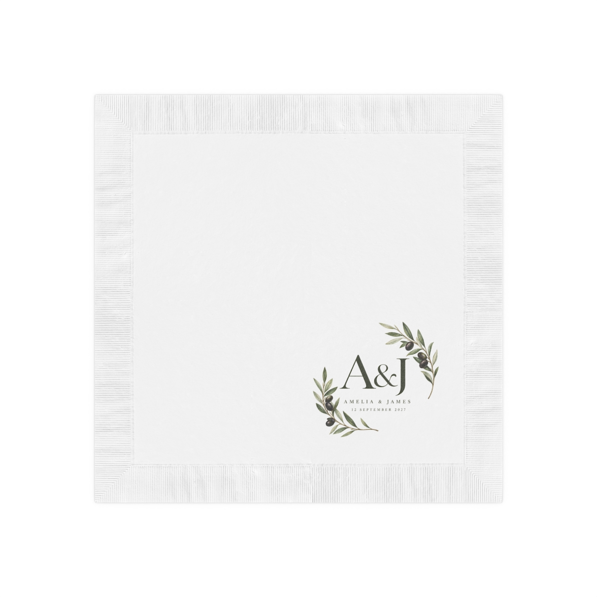 White Coined Napkins — Custom Printed Cocktail Napkins - Image 6