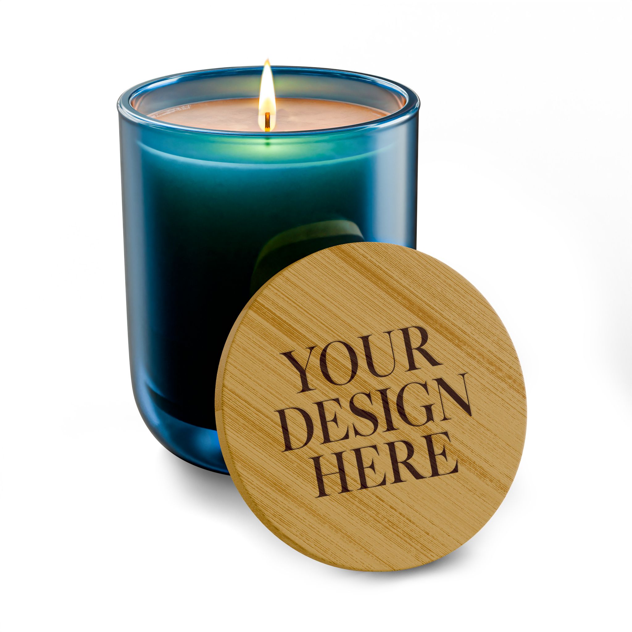 Engraved 14oz Scented Soy Candle — Bamboo Lid Aromatherapy Candle - Image 6
