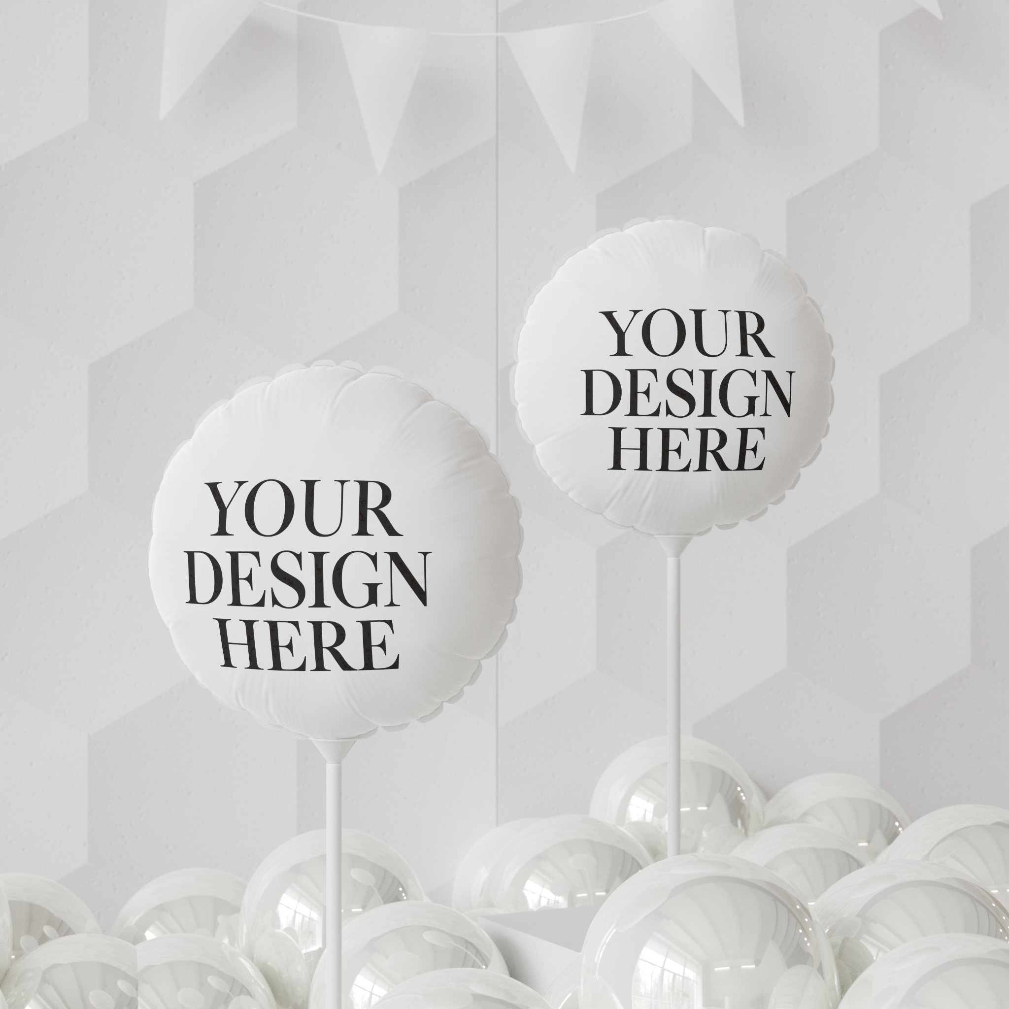 11" Custom Round/Heart Mylar Balloon — "Your Design Here" Personalized Party Balloon - Image 3
