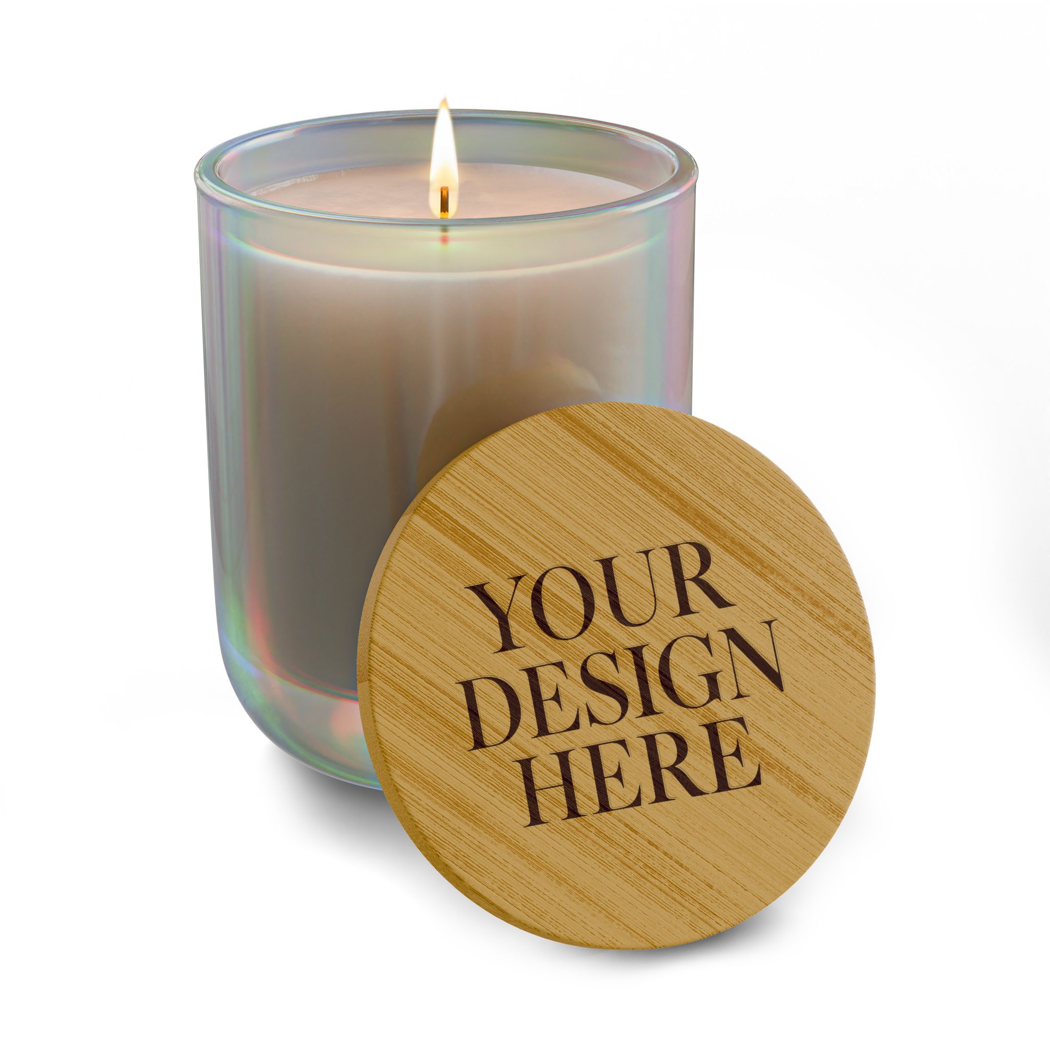 Engraved 14oz Scented Soy Candle — Bamboo Lid Aromatherapy Candle - Image 5