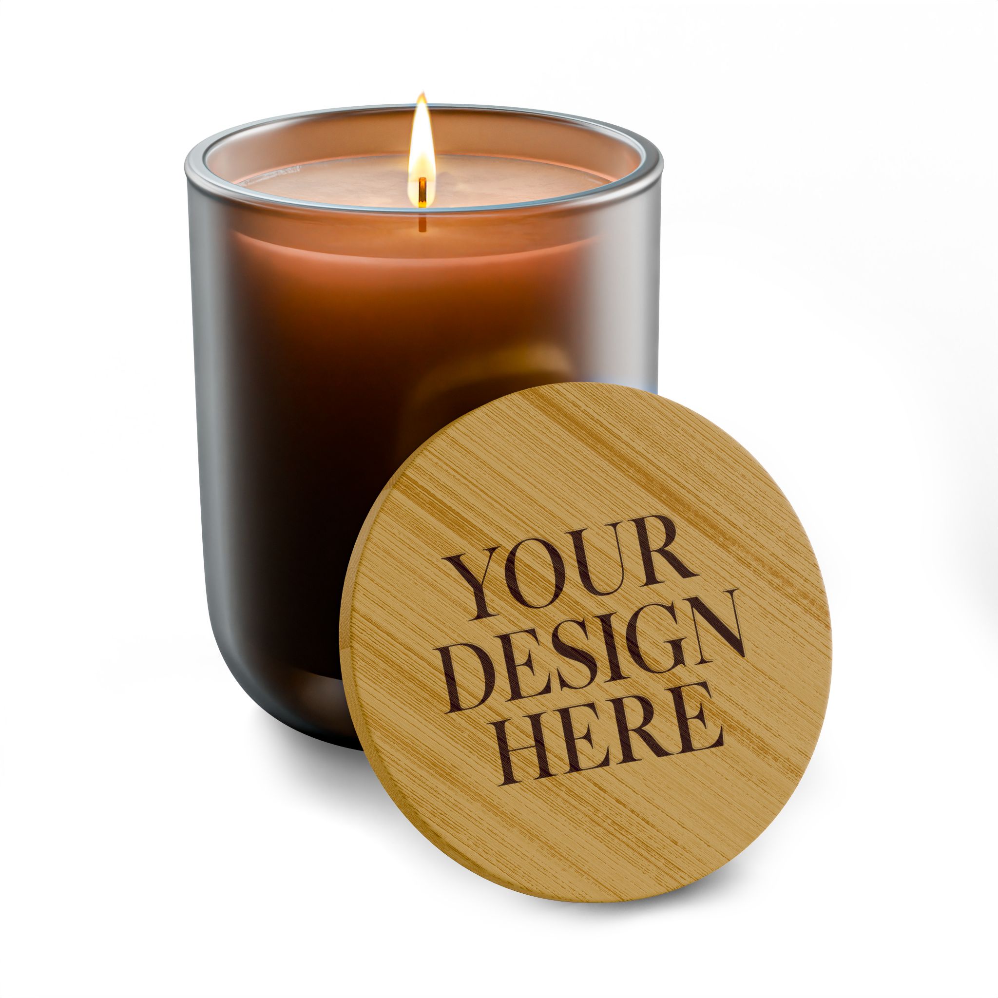Engraved 14oz Scented Soy Candle — Bamboo Lid Aromatherapy Candle - Image 3