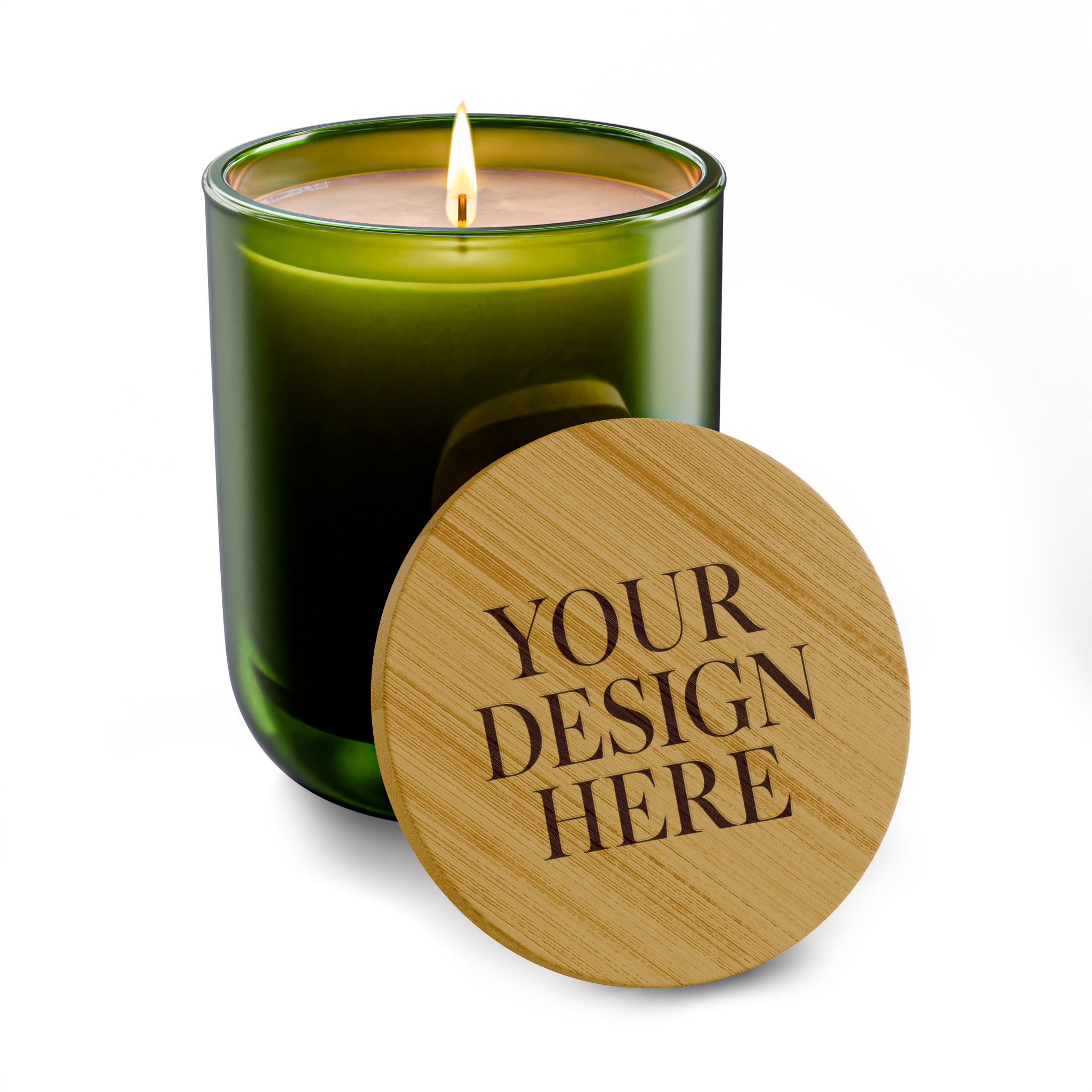 Engraved 14oz Scented Soy Candle — Bamboo Lid Aromatherapy Candle - Image 4