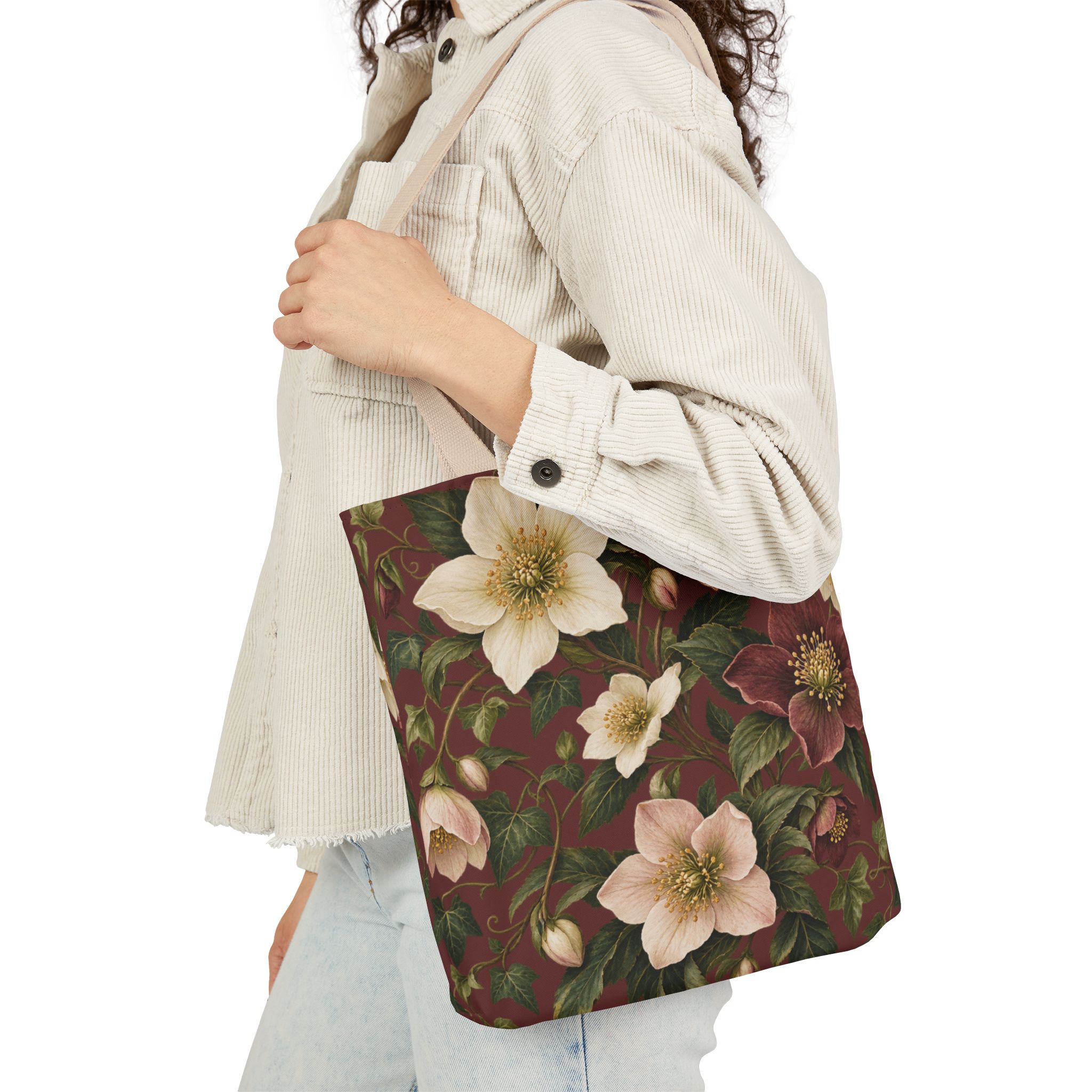 Winter Garden Canvas Tote Bag - Image 3