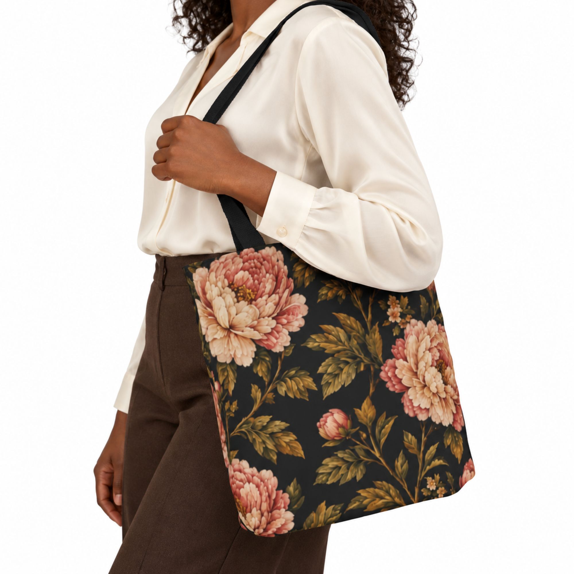 Peony Lane Canvas Tote Bag - Image 2