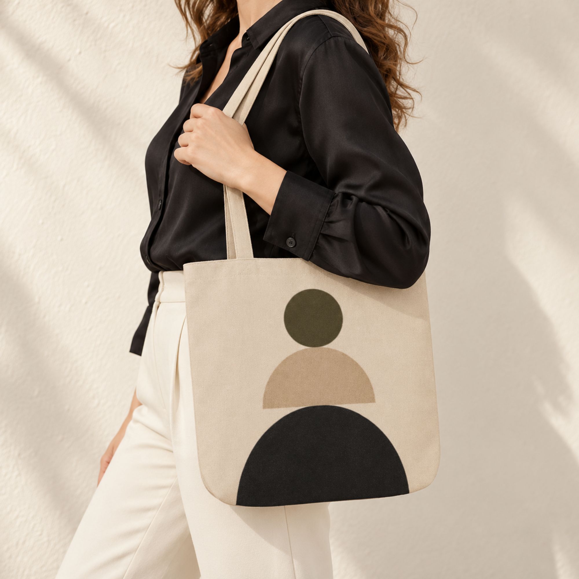 Stacked Canvas Tote Bag - Image 2